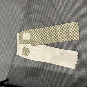 Baevely checkered wide leg jeans